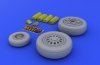 Eduard 648011 F-16 late wheels 1/48 (Kinetic Model)